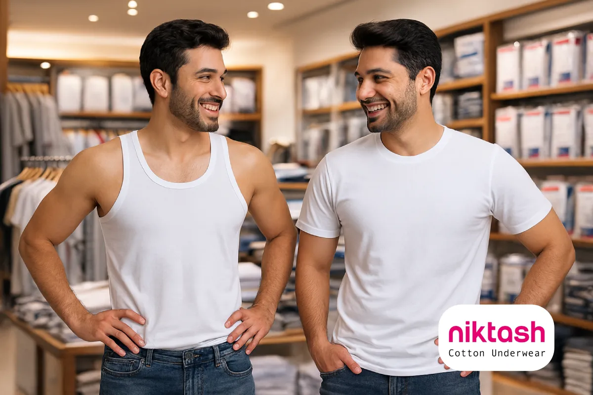 زیرپوش رکابی یا نیم آستین