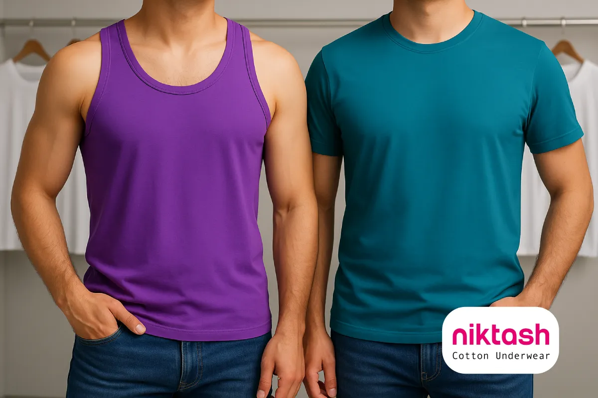 زیرپوش رکابی یا نیم آستین