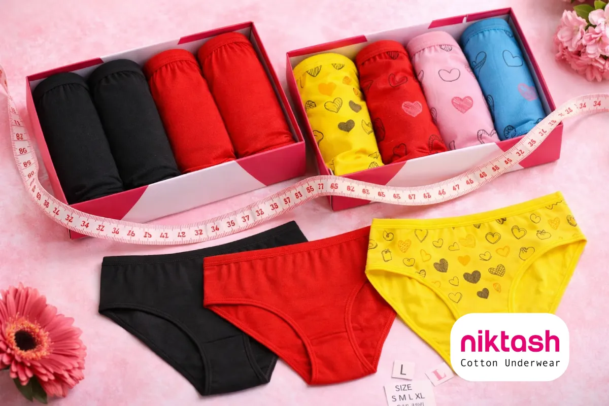 سایز شورت زنانه