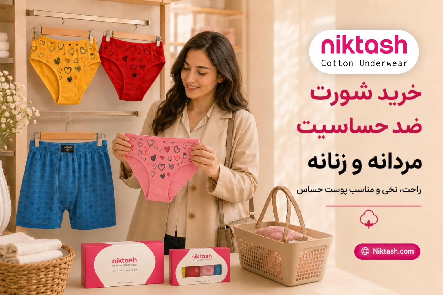 خرید شورت ضد حساسیت مردانه و زنانه